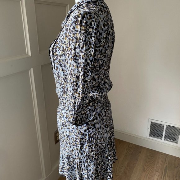 Zadig & Voltaire Raspail Leo Dress Blue Size S - Picture 4 of 12